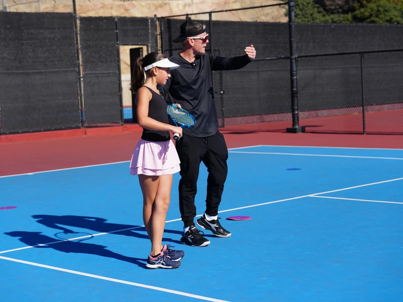 High-performance class — focused training on court at LBTA